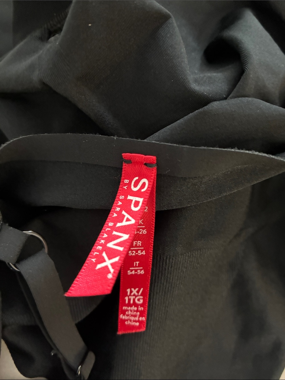 Spanx Black Full-Body Shapewear Bodysuit With Adjustable Straps - Picture 5 of 6